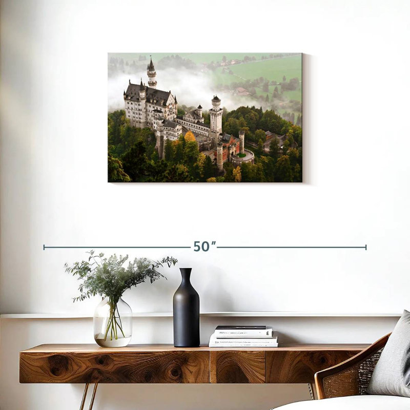 Lilie Misty Neuschwanstein Castle, H 20 po x l 30 po