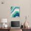 «Blue Green Abstract Agate I», art abstrait bleu sarcelle par -1817241293-1817241287