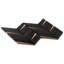 Love Lane 13.3 in. x 10.82 in. Polished Marble and Brass Wall Mosaic Tile (0.99 Sq. Ft. / Each)-61091930