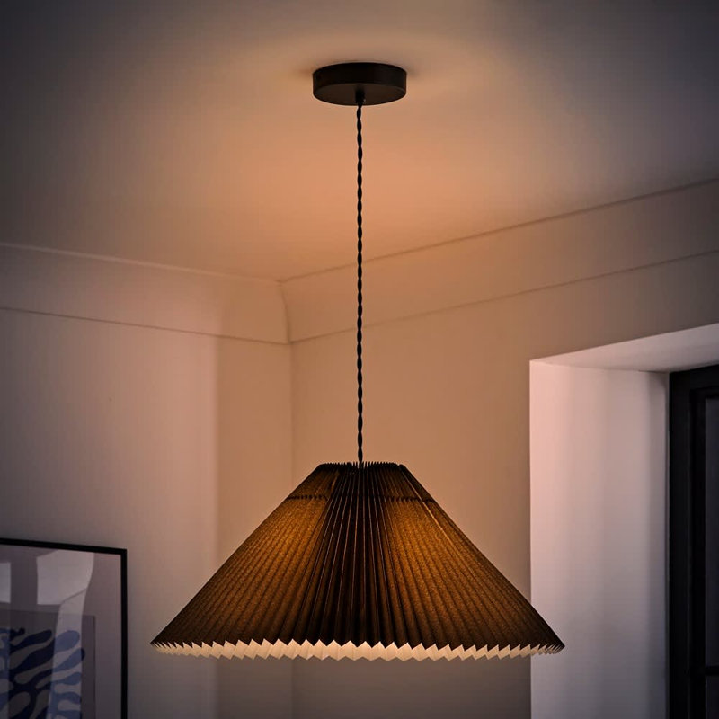 Kameron 1 - Light Painted Shaded Pendant, Black, Yes