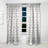 Colorful Geometry in Pink, Blue, Yellow and Black - Geometric Modern Velvet Blackout Curtain Single Panel-488761439