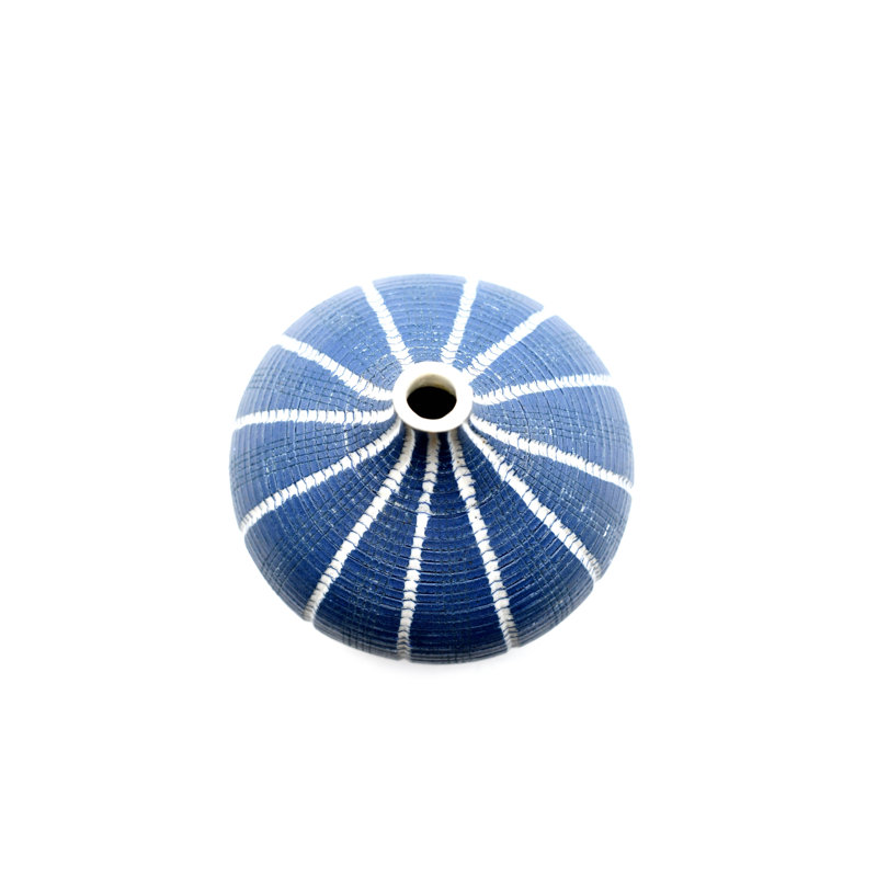 Vase de table Bartrum, H 2,6 po x l 2,5 po x P 2,5 po, Bleu