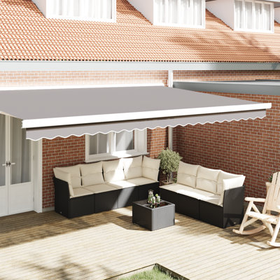 Breakwater Bay 20cm D Retractable Patio Awning