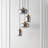 Karl 4 - Light Brass/Black Cluster Pendant
