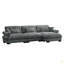Canapé modulaire surdimensionné en velours super confortable avec repose-pieds mobile-2023481698-2023481700