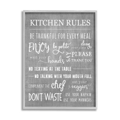 " Kitchen Rules Rustic Gray List " by CAD