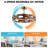 28.3" Caged Ceiling Fan with Dimmable LED Lights and Remote Control