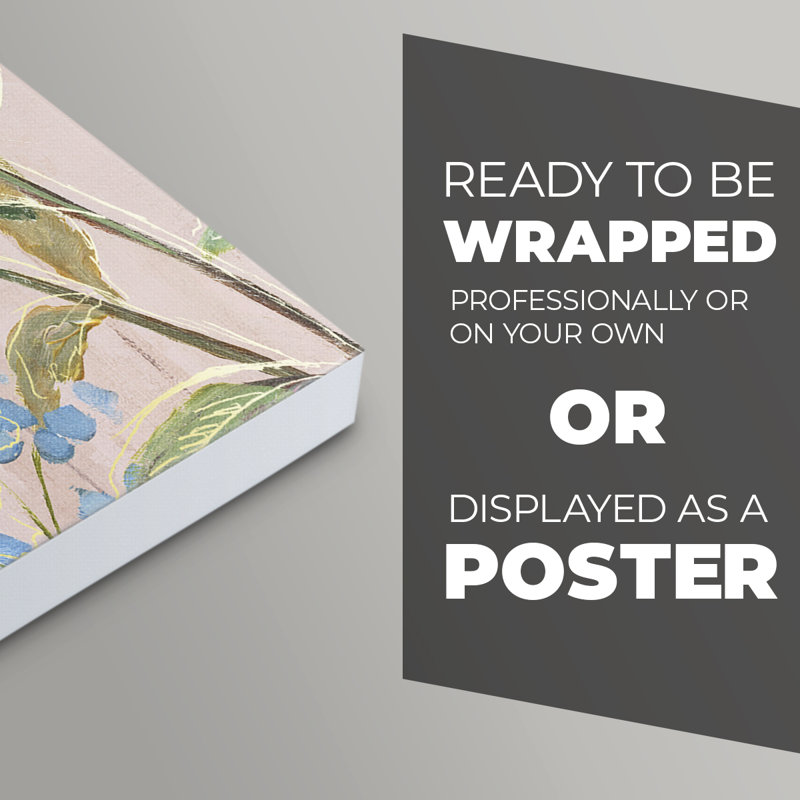 Wildflower Flutter IV - Impression sur toile seulement - NON-CADRE, H 27 po x l 18 po
