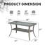 Patio Wicker Coffee Table With Glass Top-1603606042