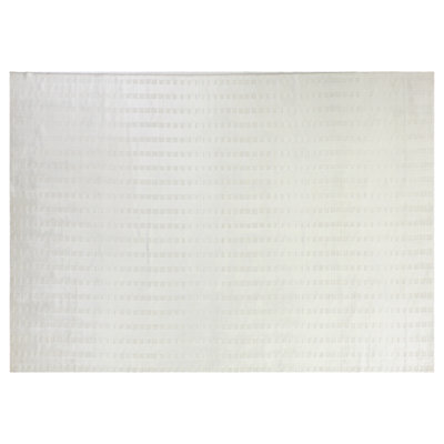Dovey handloomed Bamboo Silk White Area Rug