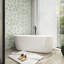 Baignoire de trempage autoportante en acrylique 59 po. X 31 po. Blanche