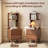 Agripina Solid Wood Narrow Bookshelf with Drawers, Tall Bookcase Nightstand with Open Shelves, Small Storage Cabinet for Bedroom Living Room Office-1359965359-1363138259