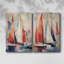 NAUTICAL Series CD XXXII - Toile tendue avec châssis de qualité supérieure - Prêt à être accroché-108963121