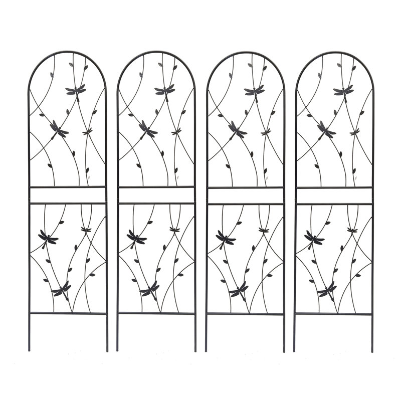 Ensemble de 2 treillis de jardin en métal, H 71 po x l 19,7 po x P 0,5 po