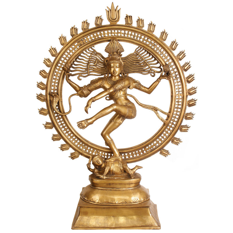 Statue grande Nataraja dansant sur Apasmara