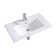 Wonline 18.1'' White Ceramic Rectangular Bathroom Sink with Faucet and Overflow