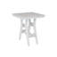 Berlin Gardens Harbor Regular Top With White Base Square Bar Table-526806394-526806382