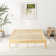 Amylia 14'' Heavy Duty Bamboo iron Platform Bed Frame No Box Spring Required