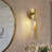 1-Light Dimmable Wall Sconce in Knurling Brass