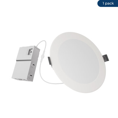 6" Slim Recessed LED, 12W, 5CCT Selectable,Dimmable LED Recessed Light