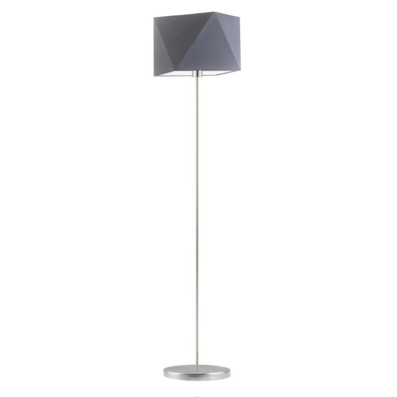 Ayanle 160cm Traditional Floor Lamp, Brushed Steel, Grey