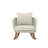Contemporary Minimalist Wicker Rocking Chair-396700957