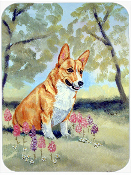 Caroline's Treasures Corgi Glass Cutting Board