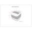 Pouf carré en laine et coton Grady-737568169