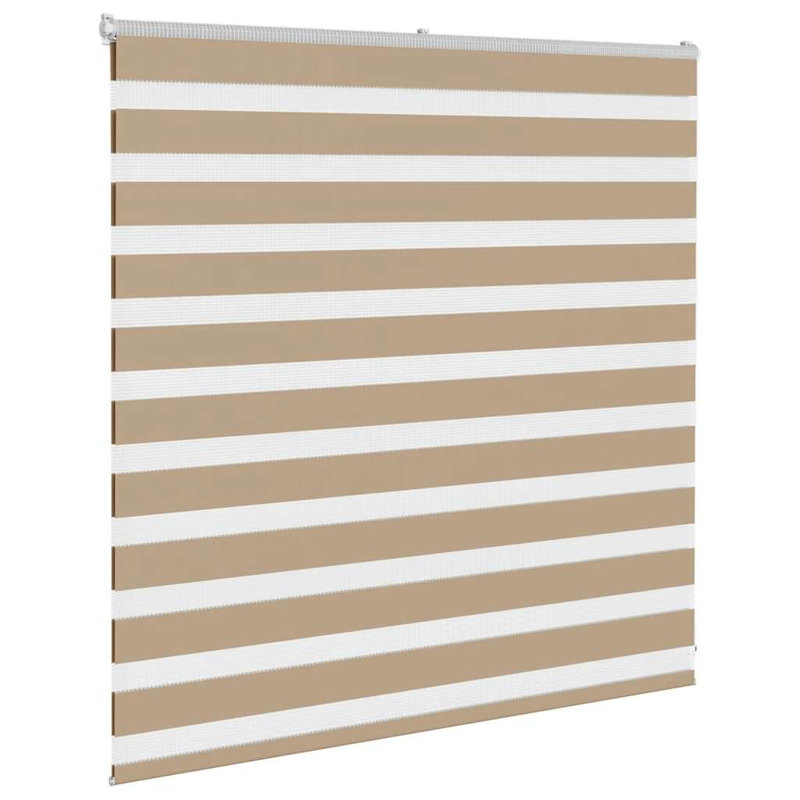 17 Stories Zebra Blind Sand Brown 120X150 Cm Fabric Width 115.9 Cm Polyester, Sand Brown, 140cmW x 100cmL
