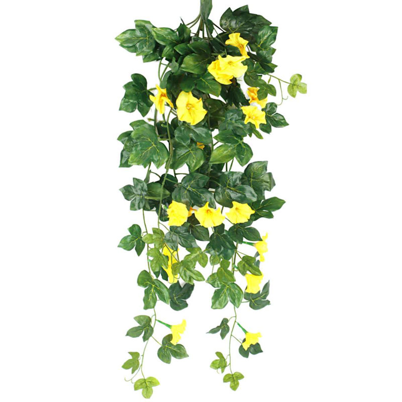 1 pièce de 35 pieds de vignes artificielles, Jaune