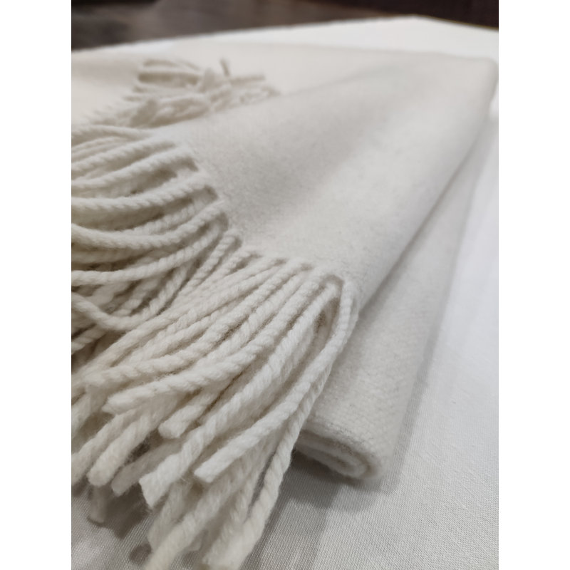Couverture en laine d'agneau , Gris clair