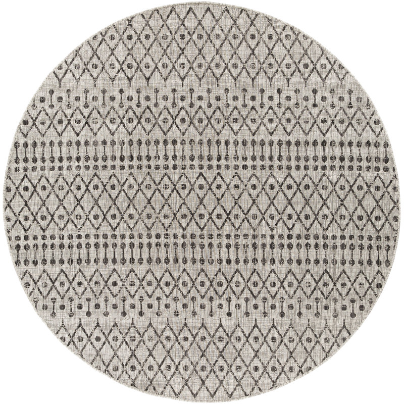 Hongming Indoor / Outdoor Rug, Round 8'