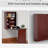 Wall-mounted foldable conversion desk, multi-functional computer desk with bookshelf, floating office desk for home office