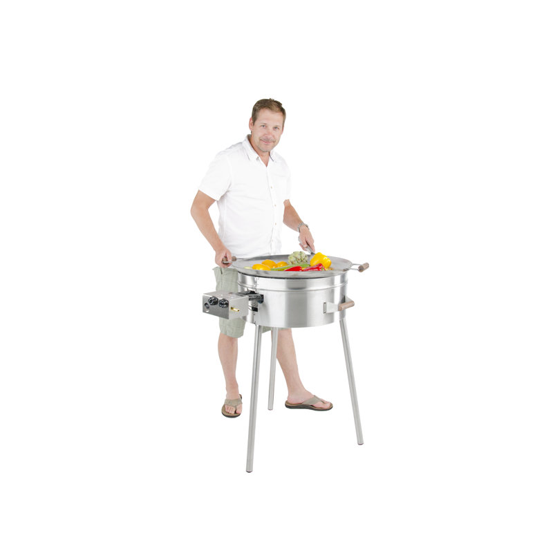 55cm Wok 2-Burner Liquid Propane Barbecue Grill