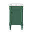 Meuble-lavabo autoportant moderne avec rangement réglable 18 po