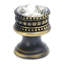Caché medium round knob with flared foot with an 18mm Swarovski Clear Crystalin Chalice-124873089