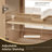 Lala 24" Single Bathroom Vanity with White Artificial Integrated Sink without Mirror-1683750109