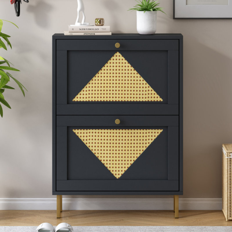 Shoe Storage Cabinet, Black