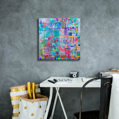 «Matrix Color Field» par Zwart, art mural sur toile, 18 po x 18 po