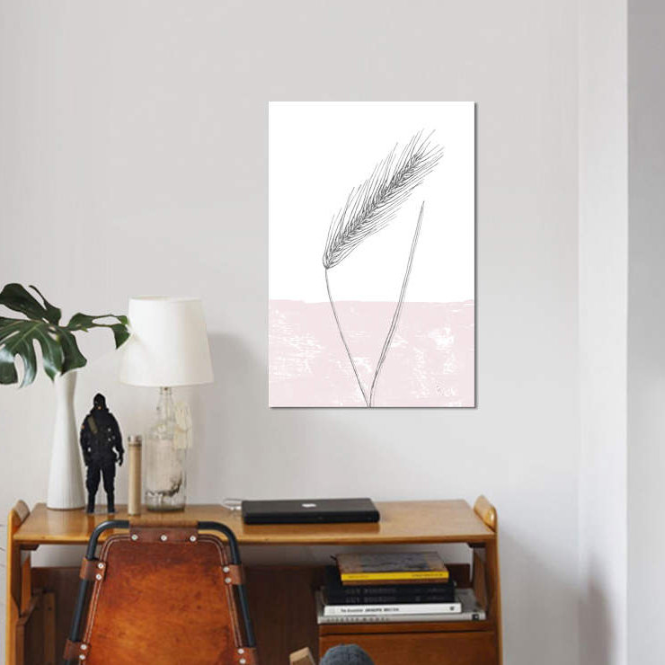 « seigle », reproduction d’impression sur toile, H 18 po x l 12 po x P 1,5 po, Toile tendue, Pas de tapis