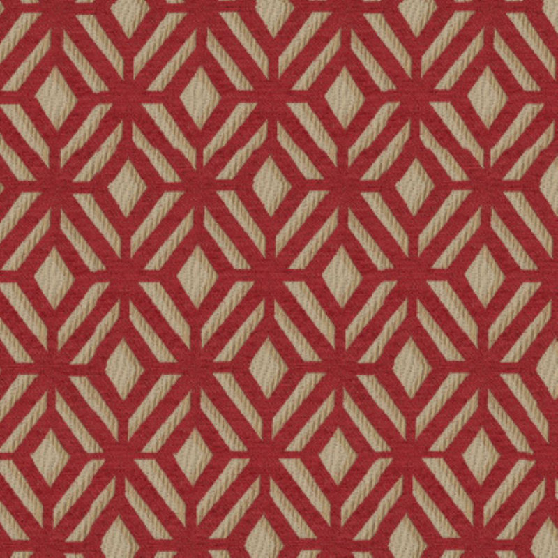 Abbeyshea Access Woven Jacquard Fabric By The Yard, Chili