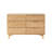 Yarber 6 Drawer Solid Wood Double Dresser-1658780849