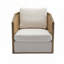 Fauteuil club pivotant en rotin sur 360 degrés-1929109270
