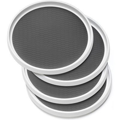Citrus Set Of 4 – 10″ Non-skid Lazy Susan Turntable Organizers For Cabinets, Pantry, Kitchen, Fridge, Bathr In Plastic
