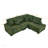 93 Inch L Shaped Sectional Sofa With Reversible Chaise, Soft Corduroy Upholstery For Living Room And Apartment Comfort-716321078