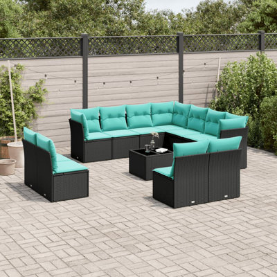 Ensemble de 12 canapés de patio avec coussins pour l'extérieur