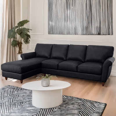 Canapé modulaire en cuir véritable Cherish