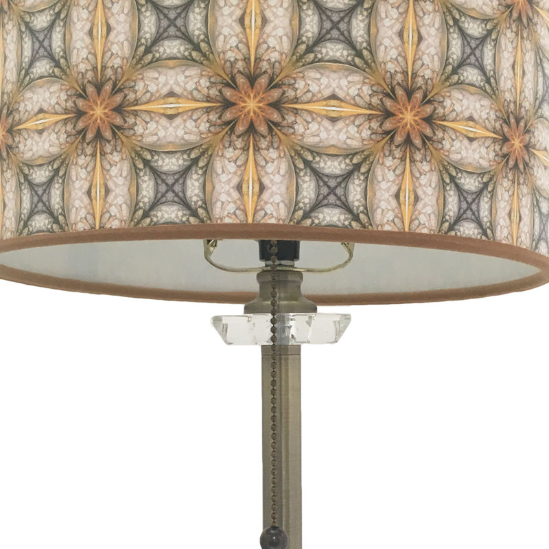 Frieder Crystal Buffet Lamp, Antique Brass