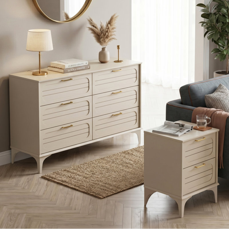 HARRINGTON Piece Bedroom Set, Natural