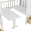 Lit superposé avec table interchangeable, lit superposé se transformant en lit supérieur et bureau en duvet-535232971